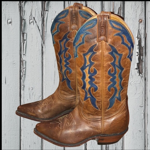 Leather Boulet Cowboy Boots size 5 for the cowgirl - Picture 7 of 8